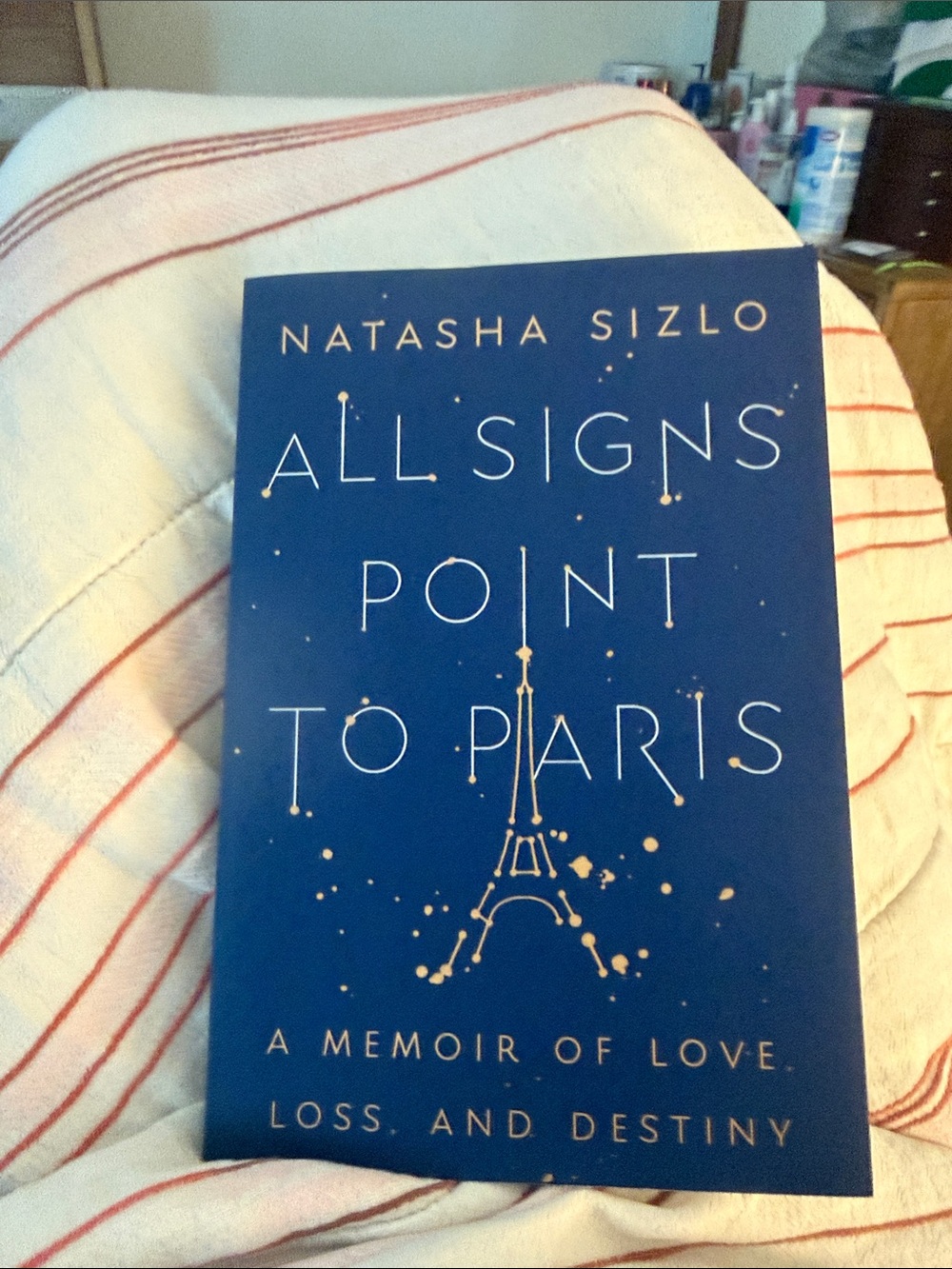 Natasha Couture All Signs Point to Paris - Blue and Gold Cover